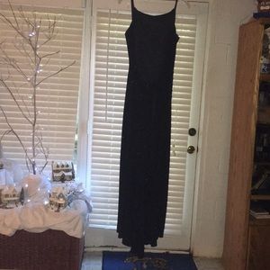 Black sparkly maxi dress